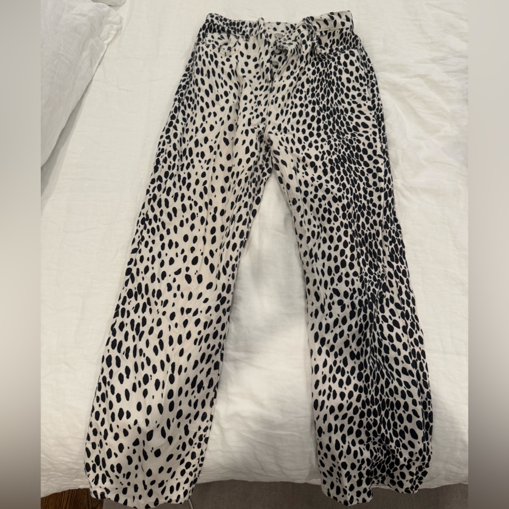 Reformation Animal-Print Jeans